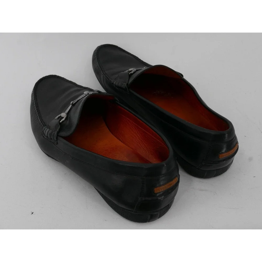 Peter Millar Loafers Black Leather Bit Slip On Casual Men's Size 10.5 MC0040